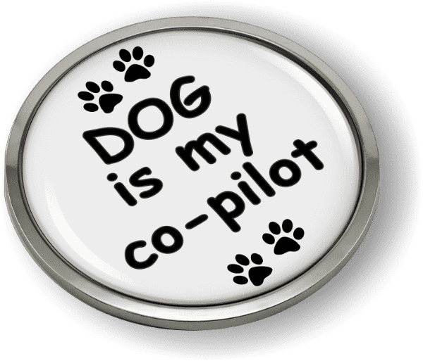 Dog is My Co-Pilot Emblem